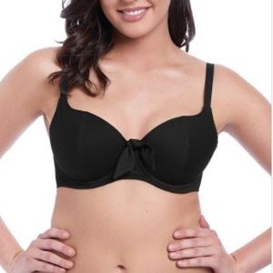 Freya US 36J Black Underwirr Bathing Suit Top